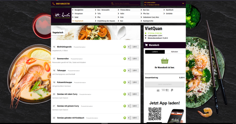 Online zum Abholen bestellen über unsere Webseite !